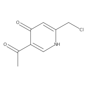 1-[6-(Chloromethyl)-4-hydroxypyridin-3-YL]ethanone结构式