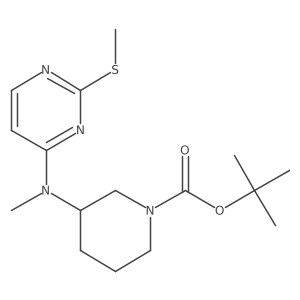 (R)-tert-butyl 3-(methyl(2-(methylthio)pyrimidin-4-yl)amino)piperidine-1-carboxylate Structure