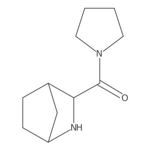 (3S)-2-Azabicyclo[2.2.1]heptan-3-yl(pyrrolidin-1-yl)methanone Structure