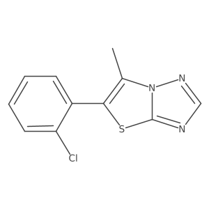 5-(2-Chlorophenyl)-6-methylthiazolo[3,2-B][1,2,4]triazole Structure