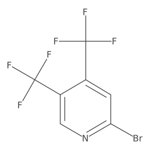 2-Bromo-4,5-bis(trifluoromethyl)pyridine Structure