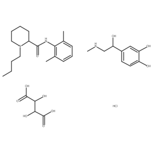 Epinephrine bitartrate-bupivacaine hydrochloride Structure