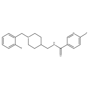 6-fluoro-N-({1-[(2-fluorophenyl)methyl]piperidin-4-yl}methyl)pyridine-3-carboxamide Structure