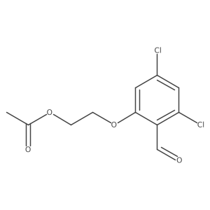 2-(3,5-Dichloro-2-formylphenoxy)ethyl acetate Structure