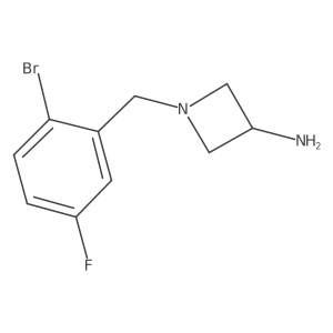 1-[(2-Bromo-5-fluorophenyl)methyl]azetidin-3-amine结构式