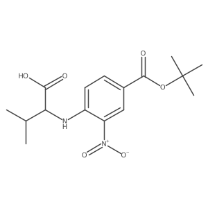 (4-(tert-Butoxycarbonyl)-2-nitrophenyl)-D-valine Structure