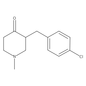 3-(4-Chlorobenzyl)-1-methylpiperidin-4-one结构式
