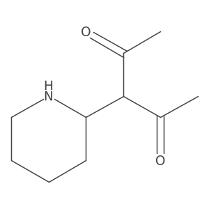 3-(Piperidin-2-yl)pentane-2,4-dione结构式