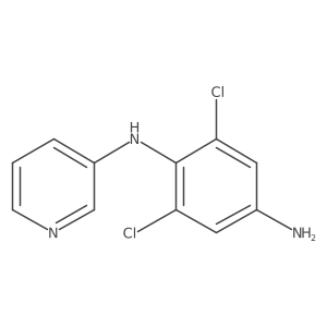 2,6-Dichloro-N1-3-pyridinyl-1,4-benzenediamine结构式