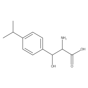 2-Amino-3-hydroxy-3-[4-(propan-2-yl)phenyl]propanoic acid结构式