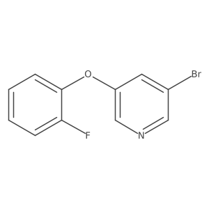 3-Bromo-5-(2-fluorophenoxy)pyridine结构式