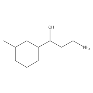 3-Amino-1-(3-methylcyclohexyl)propan-1-ol Structure