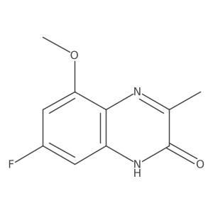 7-Fluoro-5-methoxy-3-methyl-2(1H)-quinoxalinone Structure