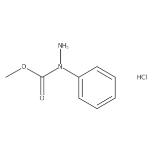 Methyl 1-phenylhydraziniumcarboxylate chloride Structure