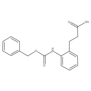 3-(2-{[(Benzyloxy)carbonyl]amino}phenyl)propanoic acid Structure