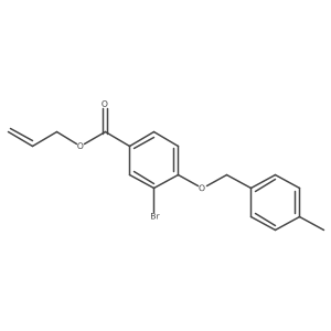 Allyl 3-bromo-4-((4-methylbenzyl)oxy)benzoate结构式