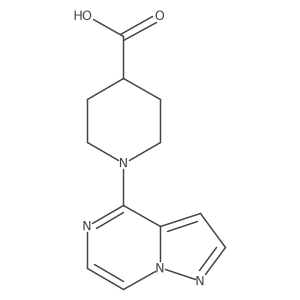 1-(Pyrazolo[1,5-a]pyrazin-4-yl)piperidine-4-carboxylic acid Structure