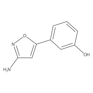 3-(3-Amino-1,2-oxazol-5-yl)phenol Structure