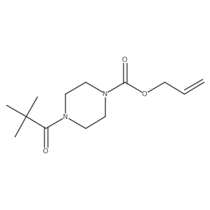 Prop-2-en-1-yl 4-(2,2-dimethylpropanoyl)piperazine-1-carboxylate Structure