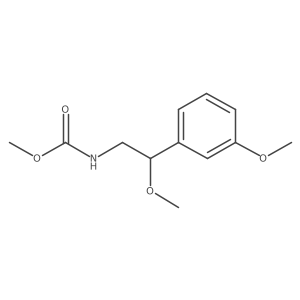 Methyl (2-methoxy-2-(3-methoxyphenyl)ethyl)carbamate结构式