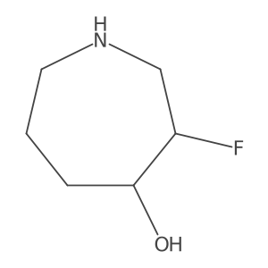 Cis-(3S,4R)-3-fluoroazepan-4-ol Structure