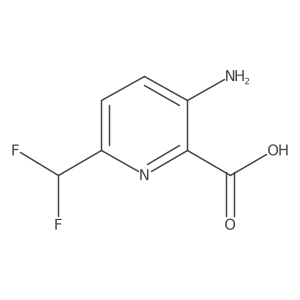 3-Amino-6-(difluoromethyl)pyridine-2-carboxylic acid Structure