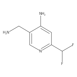 5-(Aminomethyl)-2-(difluoromethyl)pyridin-4-amine Structure