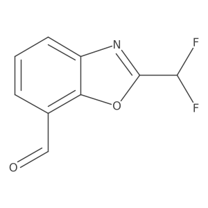 2-(Difluoromethyl)benzo[d]oxazole-7-carboxaldehyde Structure