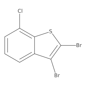 2,3-Dibromo-7-chloro-1-benzothiophene结构式