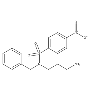 N-(3-Aminopropyl)-N-benzyl-4-nitrobenzene-1-sulfonamide Structure