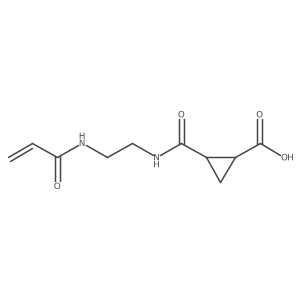 2-{[2-(Prop-2-enamido)ethyl]carbamoyl}cyclopropane-1-carboxylic acid Structure