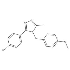 3-(4-Bromophenyl)-4-(4-methoxybenzyl)-5-methyl-4H-1,2,4-triazole结构式