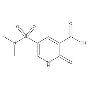 5-[(Dimethylamino)sulfonyl]-1,2-dihydro-2-oxo-3-pyridinecarboxylic acid结构式