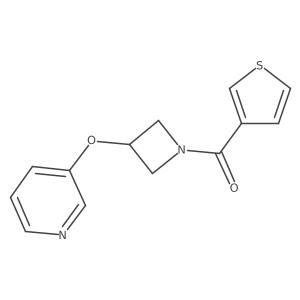 (3-(Pyridin-3-yloxy)azetidin-1-yl)(thiophen-3-yl)methanone Structure