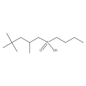 Butyl(2,4,4-trimethylpentyl)phosphinic acid Structure