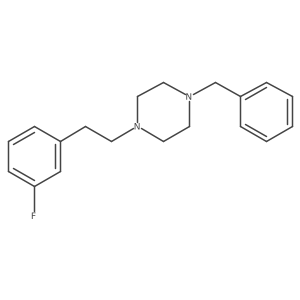 1-[2-(3-Fluorophenyl)ethyl]-4-(phenylmethyl)piperazine结构式