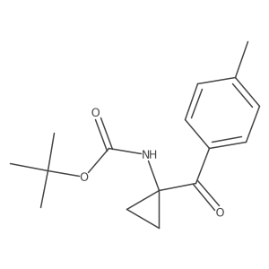 tert-butyl N-[1-(4-methylbenzoyl)cyclopropyl]carbamate Structure