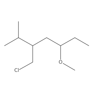 3-(Chloromethyl)-5-methoxy-2-methylheptane Structure