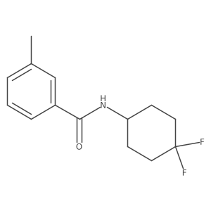 N-(4,4-difluorocyclohexyl)-3-methylbenzamide Structure