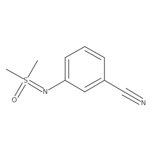 3-{[Dimethyl(oxo)-lambda6-sulfanylidene]amino}benzonitrile Structure