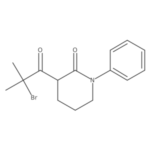 3-(2-Bromo-2-methylpropanoyl)-1-phenylpiperidin-2-one Structure