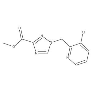Methyl 1-((3-chloropyridin-2-yl)methyl)-1H-1,2,4-triazole-3-carboxylate Structure
