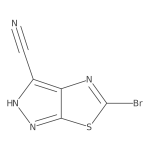 5-Bromo-1H-pyrazolo[4,3-D]thiazole-3-carbonitrile结构式