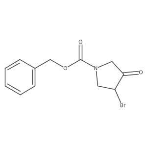 Benzyl 3-bromo-4-oxopyrrolidine-1-carboxylate Structure