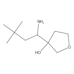 3-(1-Amino-3,3-dimethylbutyl)oxolan-3-ol Structure
