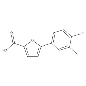 5-(4-Chloro-3-methylphenyl)furan-2-carboxylic acid结构式