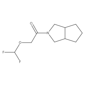 2-(Difluoromethoxy)-1-{octahydrocyclopenta[c]pyrrol-2-yl}ethan-1-one Structure