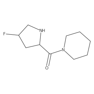 (4-Fluoropyrrolidin-2-yl)(piperidin-1-yl)methanone Structure