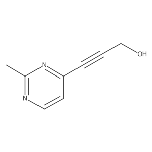 3-(2-Methylpyrimidin-4-yl)prop-2-yn-1-ol结构式