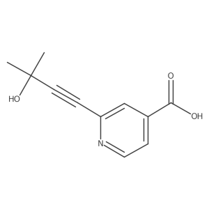 2-(3-Hydroxy-3-methylbut-1-yn-1-yl)pyridine-4-carboxylic acid Structure